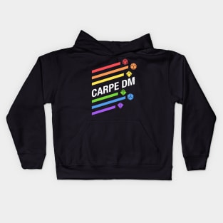 Rainbow Carpe DM - RPG Dice Addict Kids Hoodie